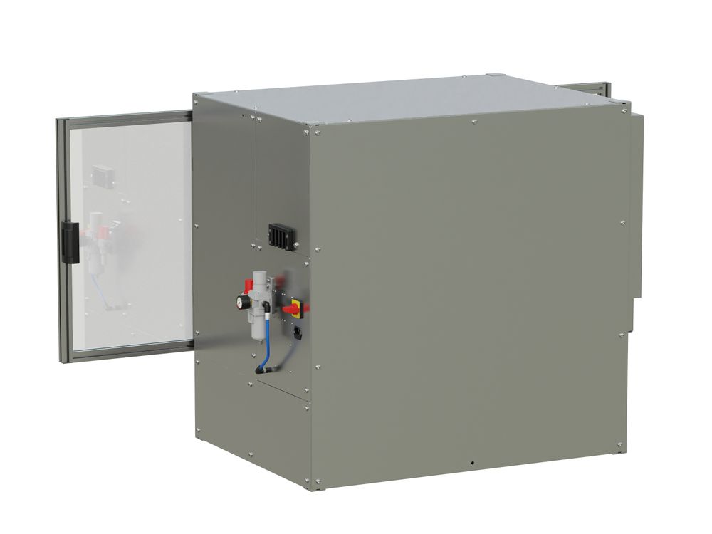 Etichettatrice per pallet AP 182 / AP 182 RT aperta lato posteriore