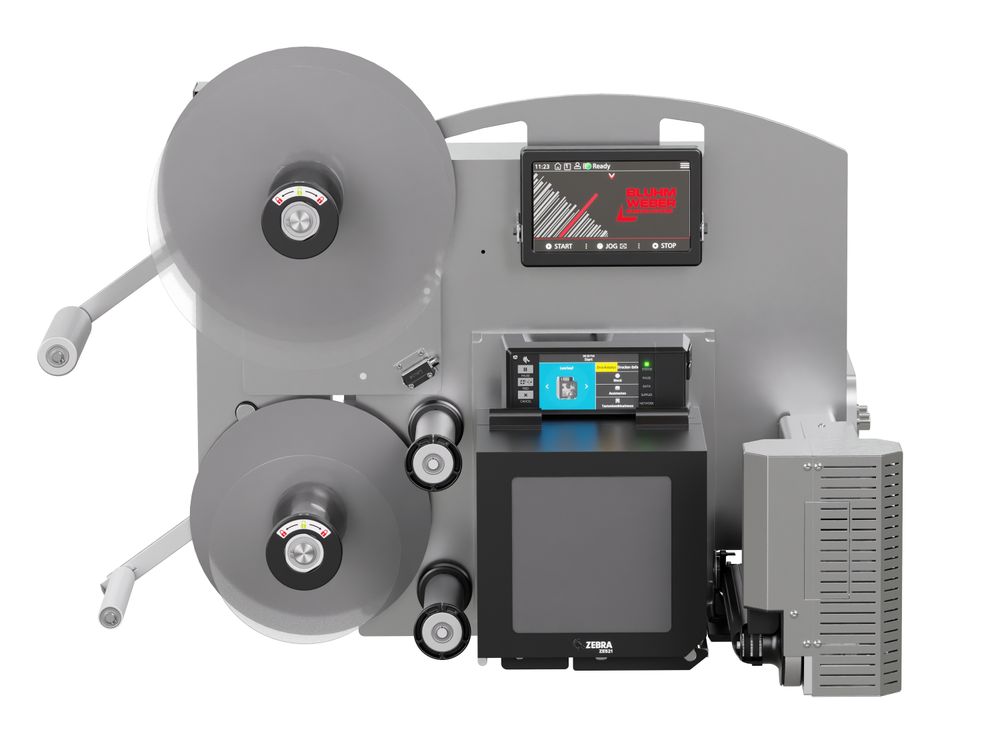 Erogatore di etichette con stampa Legi-Air 4050RR senza etichette frontale