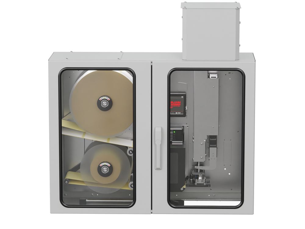 Erogatore di etichette con stampa Legi-Air 4050I chiuso frontale