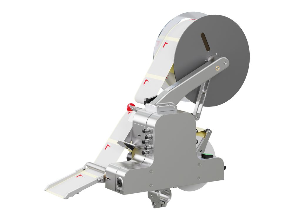 Erogatore di etichette Alpha Compact con etichette lato posteriore