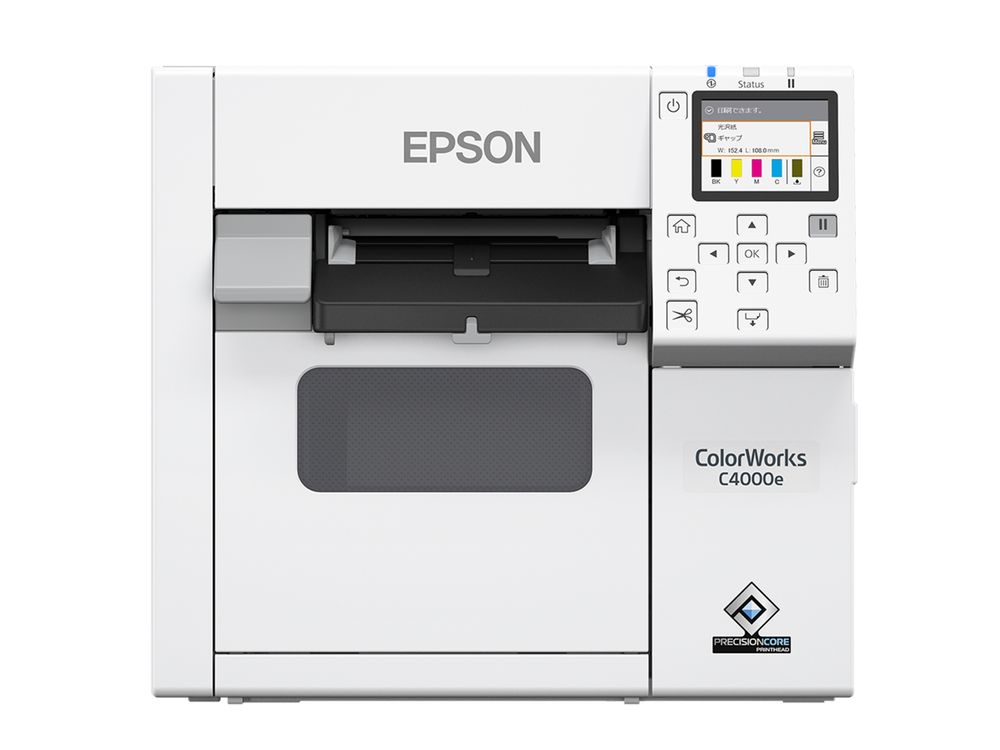 Stampante per etichette a colori Epson ColorWorks C4000e senza etichetta frontale