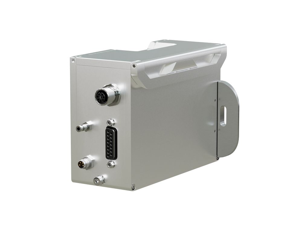 Stampante industriale a getto d’inchiostro Markoprint IP-Jet HP lato posteriore destra