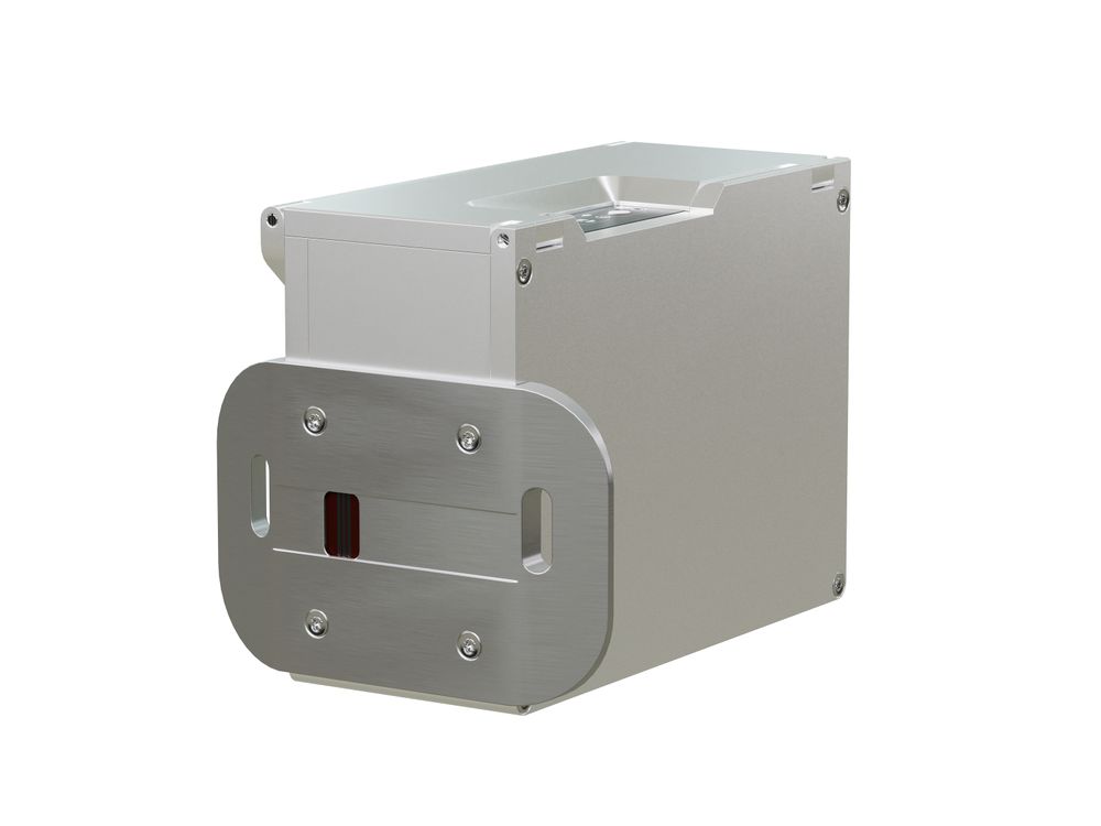 Stampante industriale a getto d’inchiostro Markoprint IP-Jet HP lato frontale destra