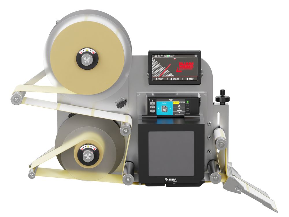 Erogatore di etichette con stampa Legi-E 4050WO con etichette frontale