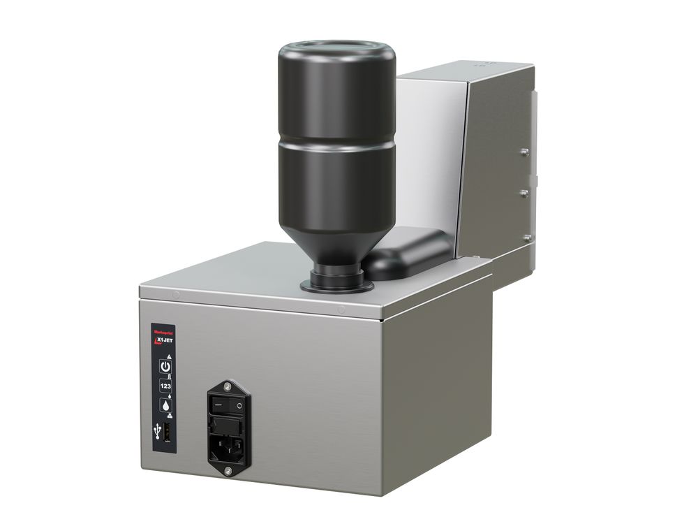 Stampante industriale a getto d’inchiostro Markoprint X1JET MX 100 posteriore destra