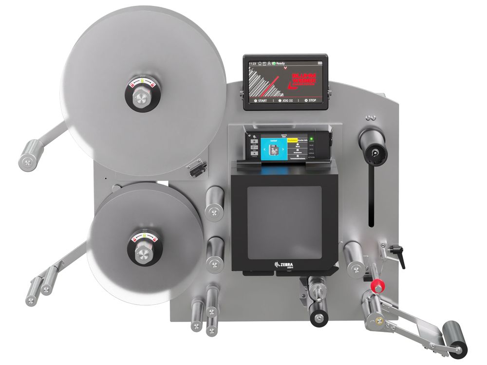 Erogatore di etichette con stampa Legi-E 4050AC senza etichette frontale