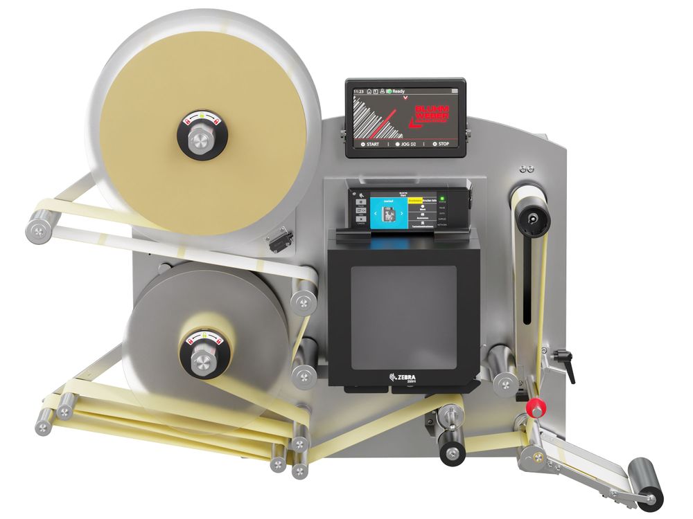 Erogatore di etichette con stampa Legi-E 4050AC con etichette frontale