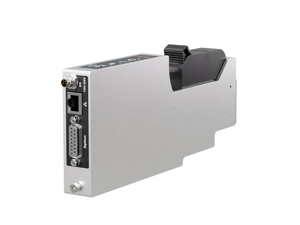 Stampante industriale a getto d’inchiostro Markoprint X1JET HP Stitch lato posteriore destra