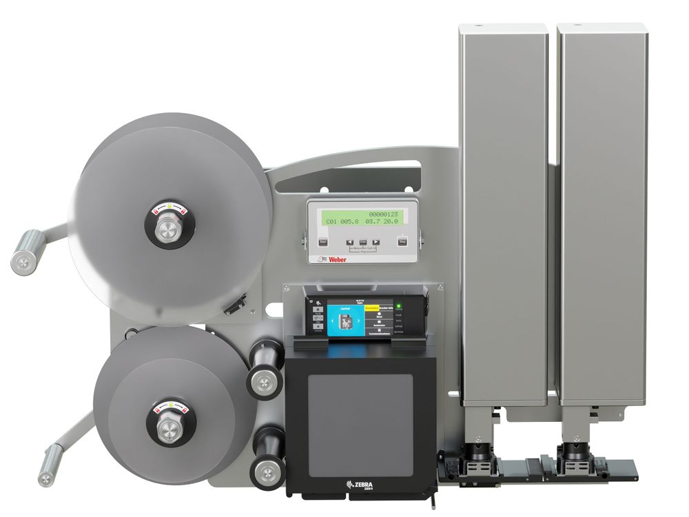 Erogatore di etichette con stampa Legi-Air 4050CWB senza etichette frontale