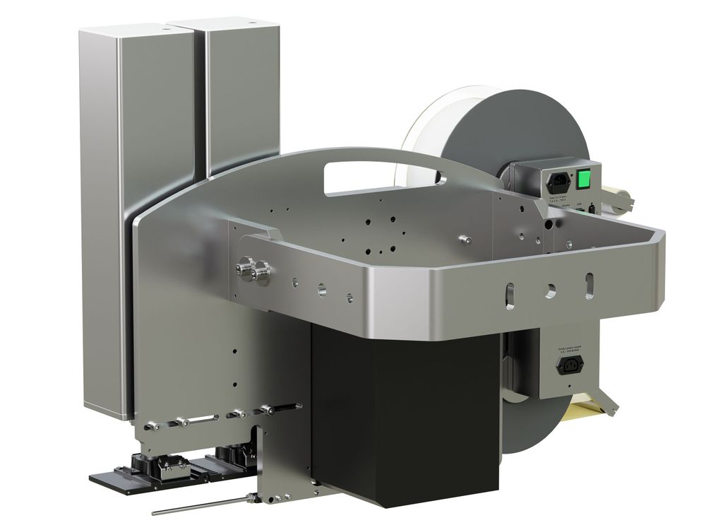 Erogatore di etichette con stampa Legi-Air 4050CWB con etichette posteriore