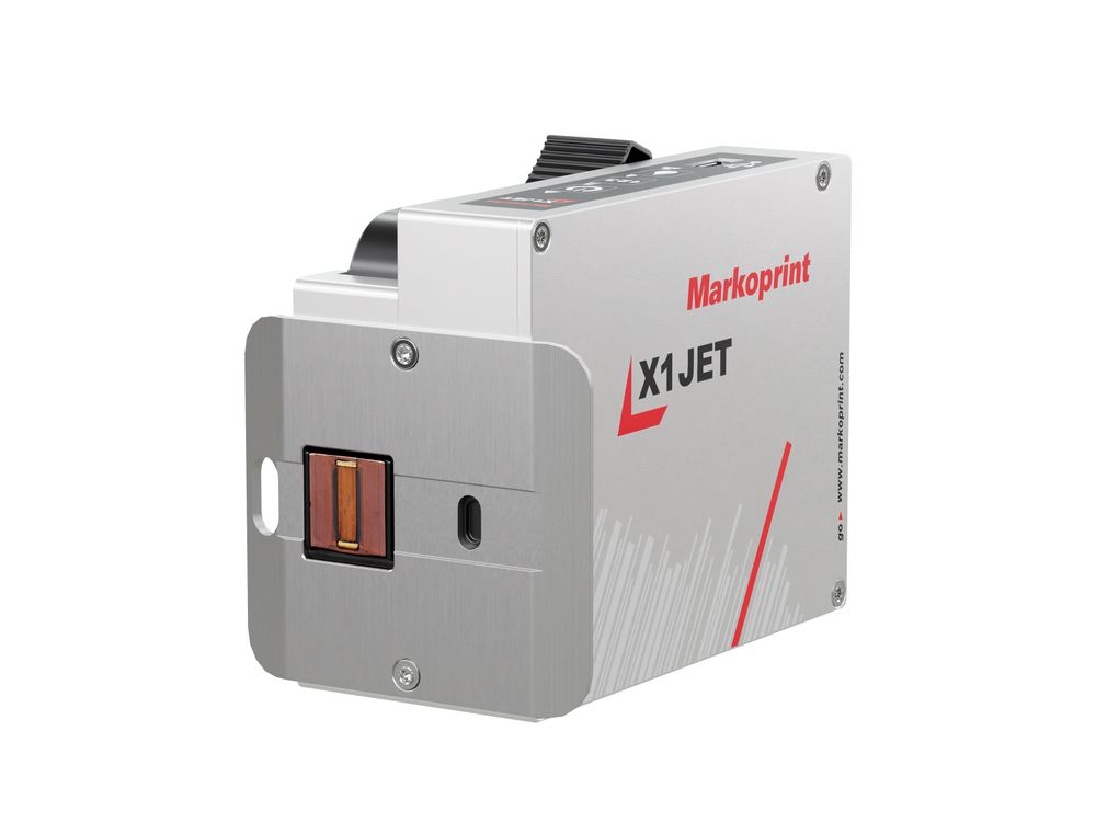 Stampante industriale a getto d’inchiostro Markoprint X1JET HP Premium lato frontale destra