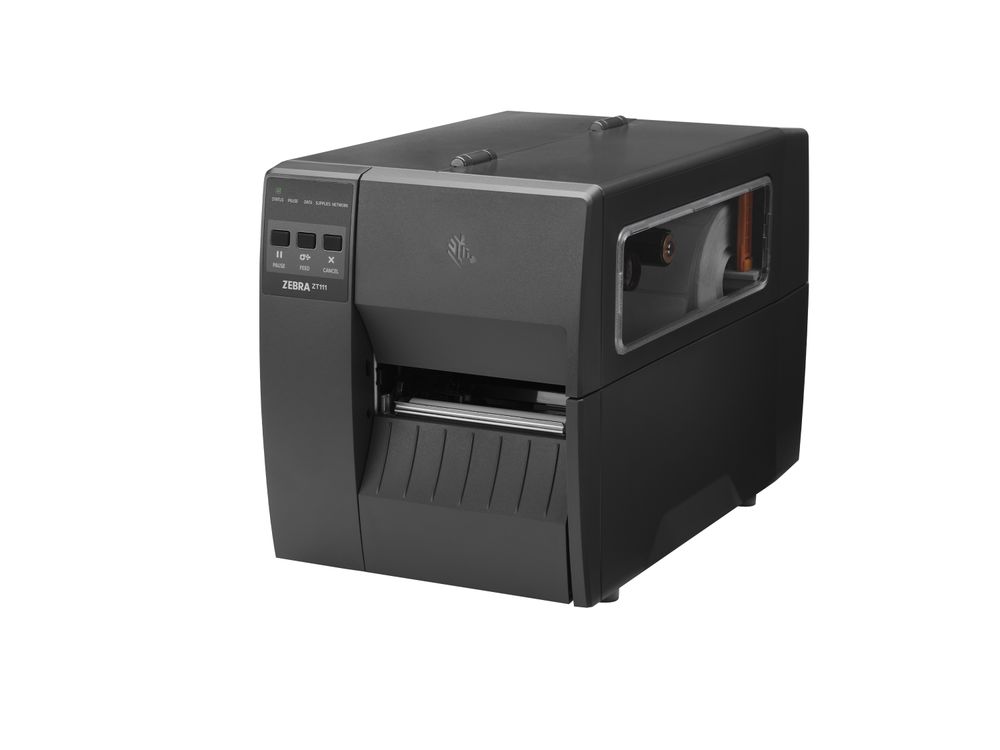 Zebra ZT111 Stampante da tavolo per etichette anteriore sinistra