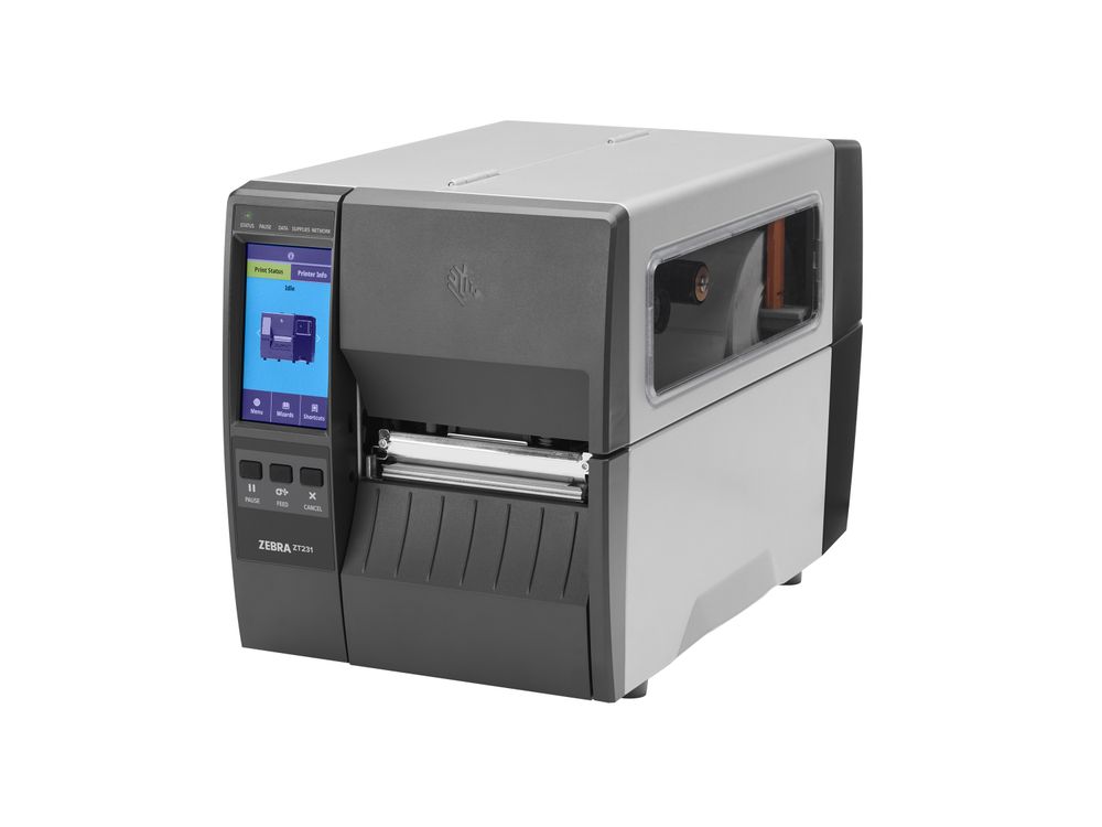 Zebra ZT231 Stampante per etichette anteriore sinistra