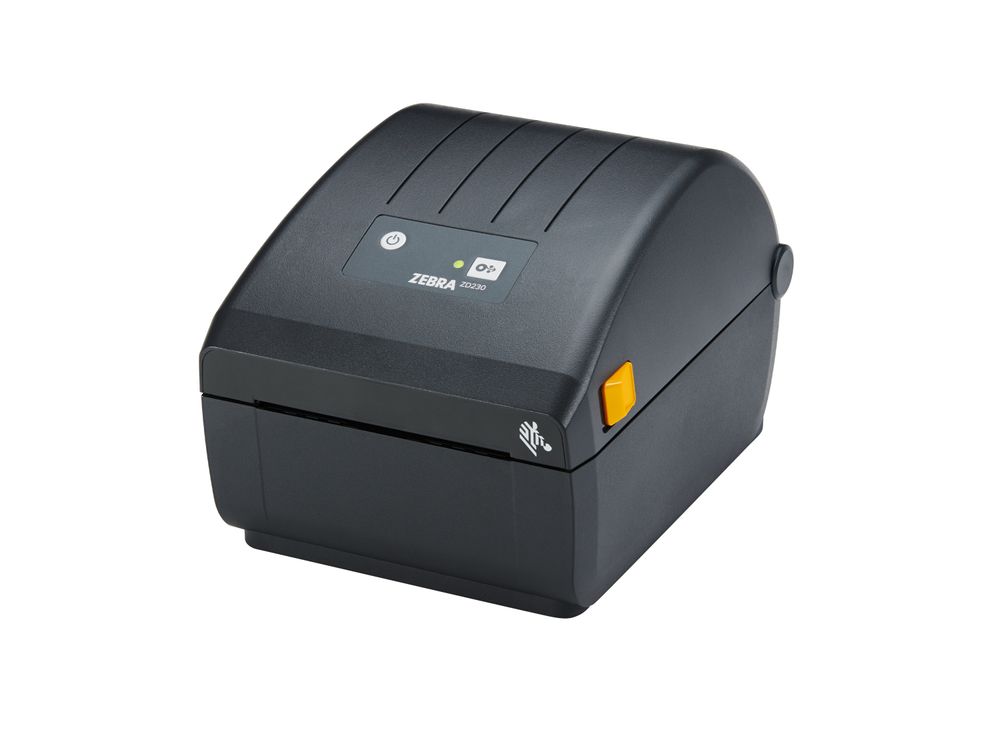 Zebra ZD230d Stampante per etichette desktop anteriore sinistra