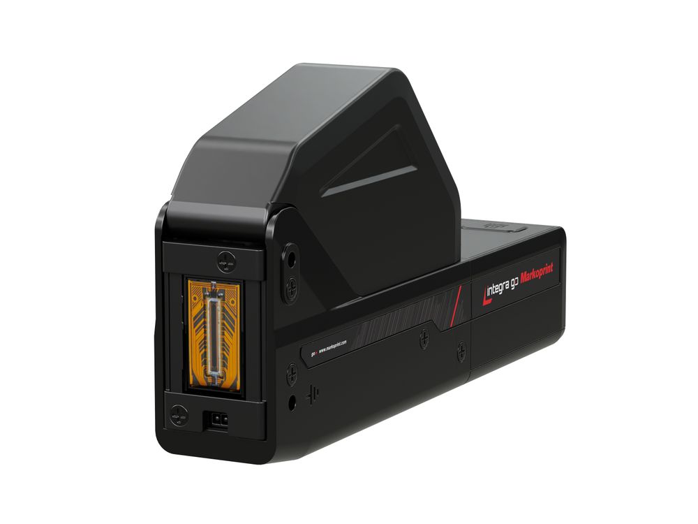 Stampante a getto d’inchiostro industriale Markoprint integra go frontale sinistro