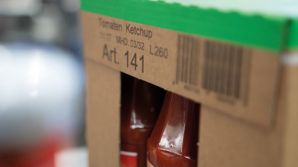 Cartone per imballaggi alimenti stampato con la stampante a getto d’inchiostro Markoprint integra Singular 108