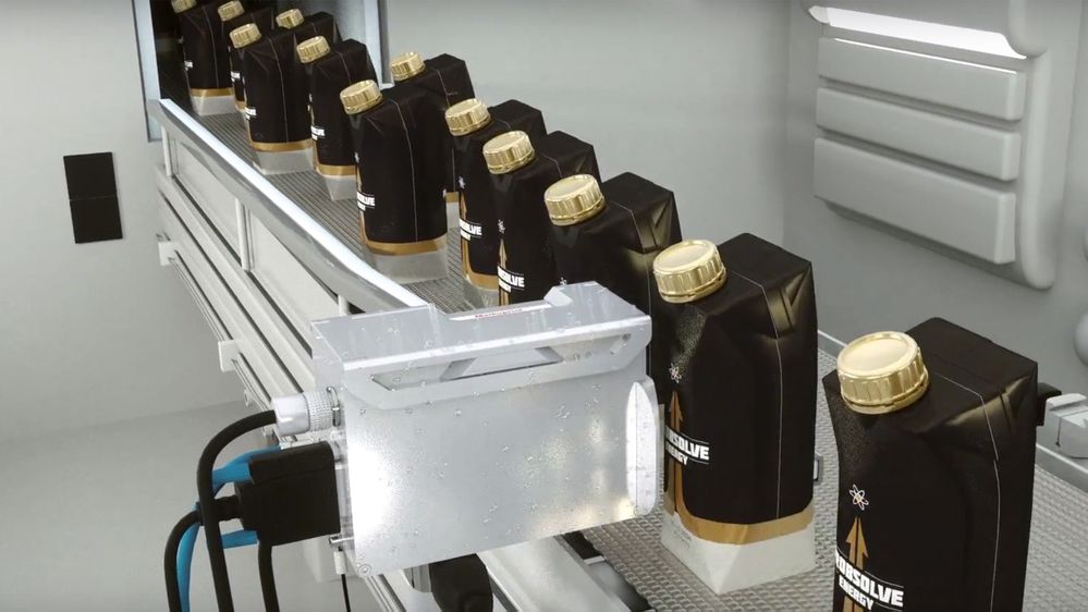 Stampante a getto d’inchiostro HP Markoprint IP-Jet sulla linea di produzione