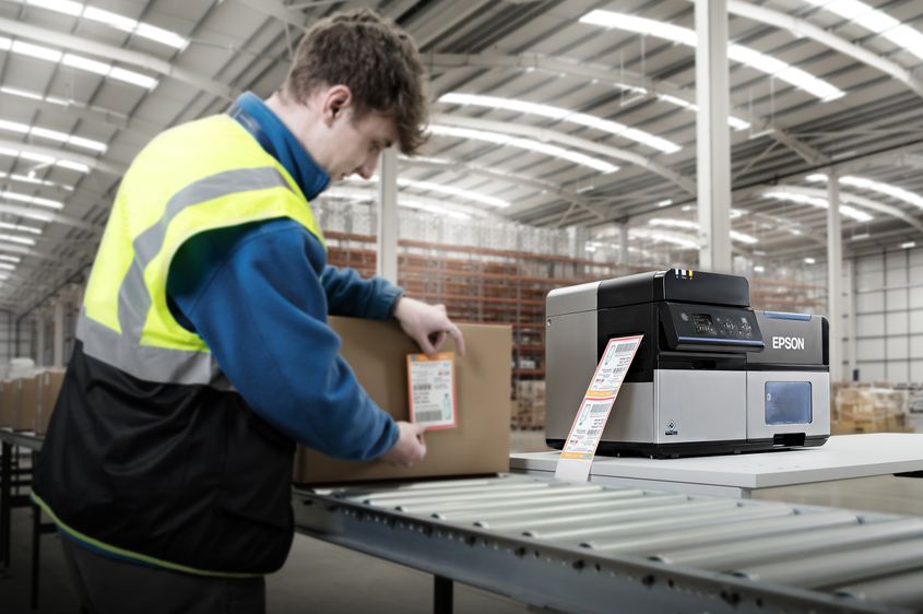 Magazzino etichette spedizione Epson ColorWorks C8000e