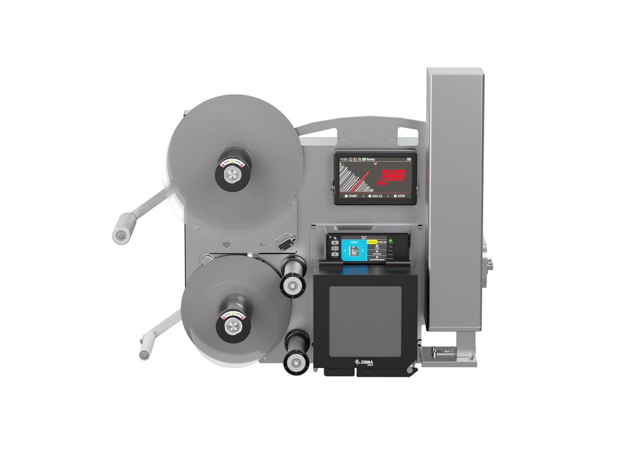 Erogatore di etichette con stampa Legi-Air 4050E senza etichette frontale