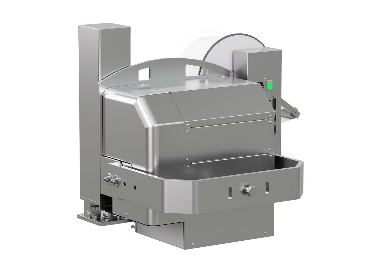 Erogatore di etichette con stampa Legi-Air 4050E con etichette posteriore