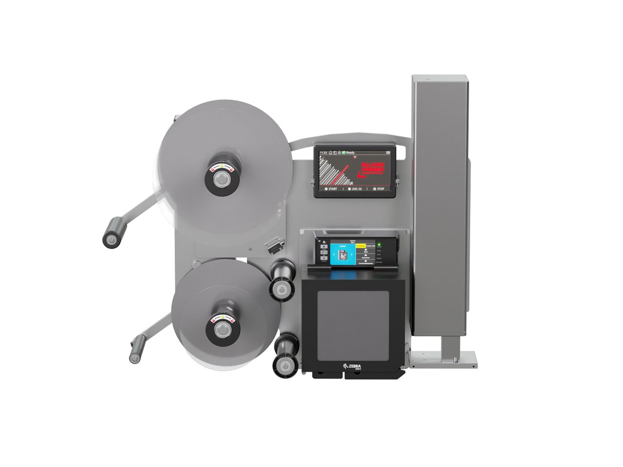 Erogatore di etichette con stampa Legi-Air 4050B senza etichette frontale