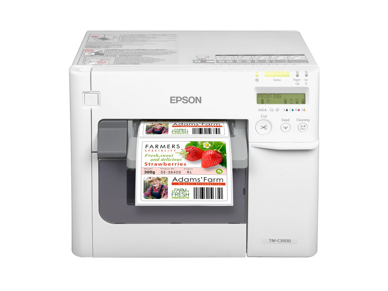 Stampante per etichette a colori Epson ColorWorks C3500 con etichetta frontale