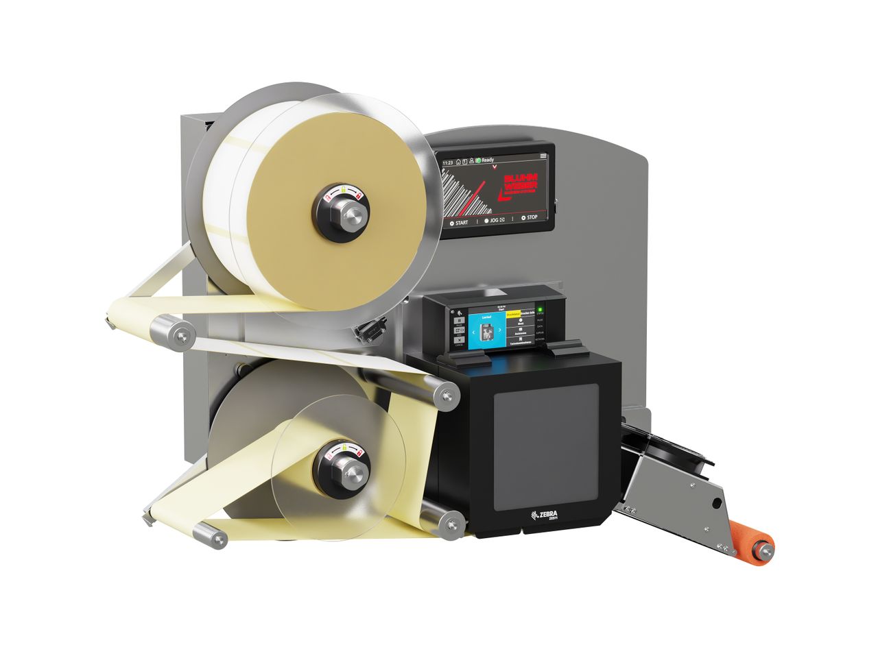 Erogatore di etichette con stampa Legi-E 4050B con etichette sinistra