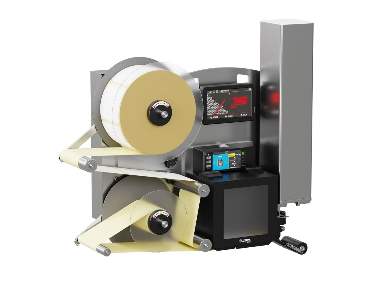 Erogatore di etichette con stampa Legi-E 4050E con etichette sinistra