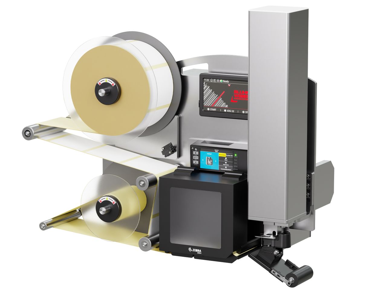 Erogatore di etichette con stampa Legi-E 4050E con etichette destra