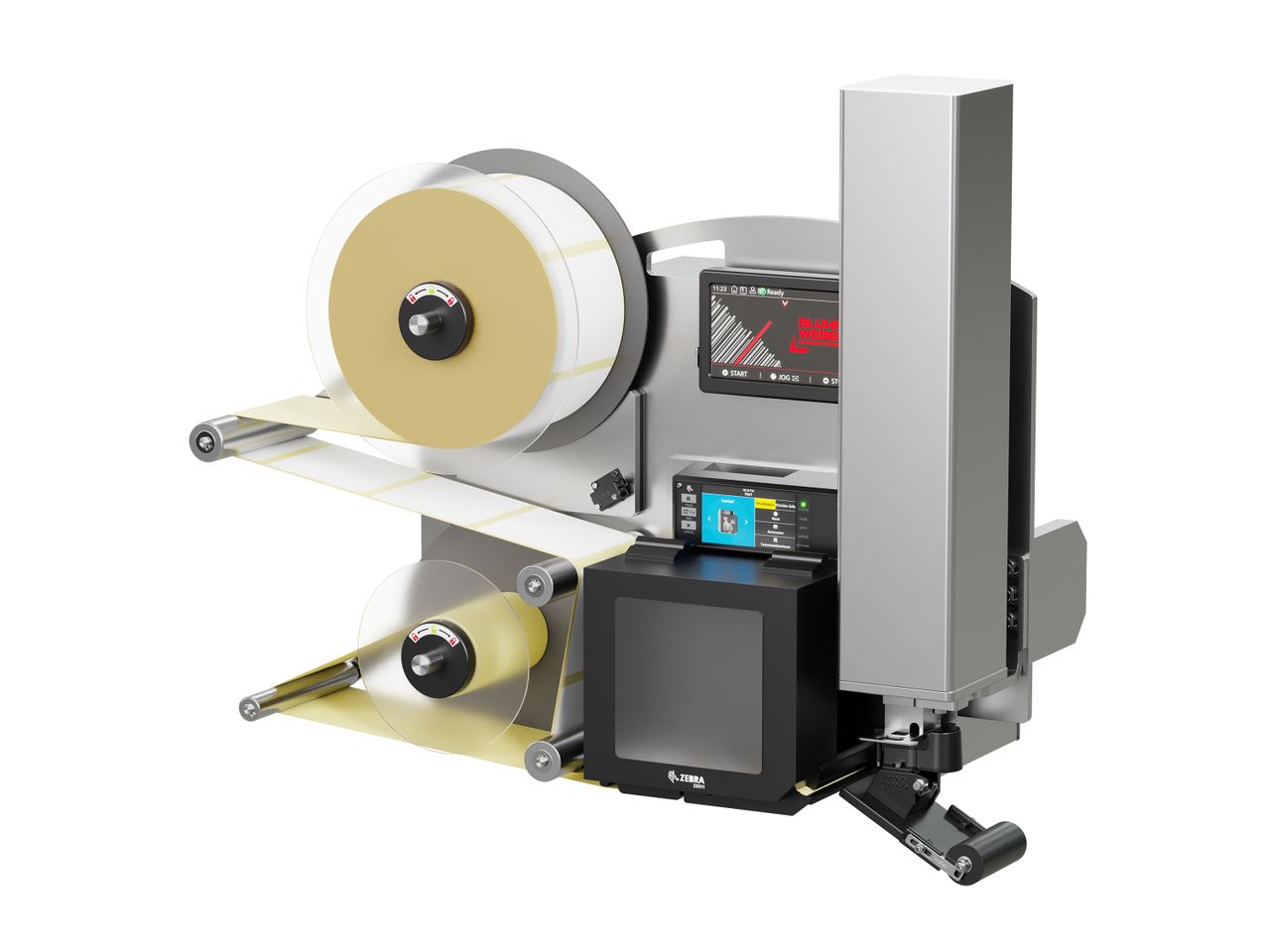 Erogatore di etichette con stampa Legi-E 4050E con etichette destra