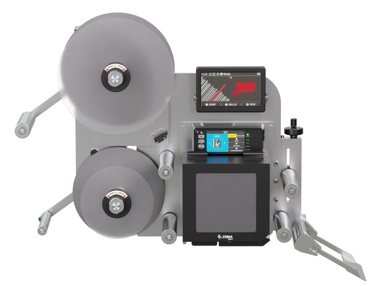 Erogatore di etichette con stampa Legi-E 4050WO senza etichette frontale