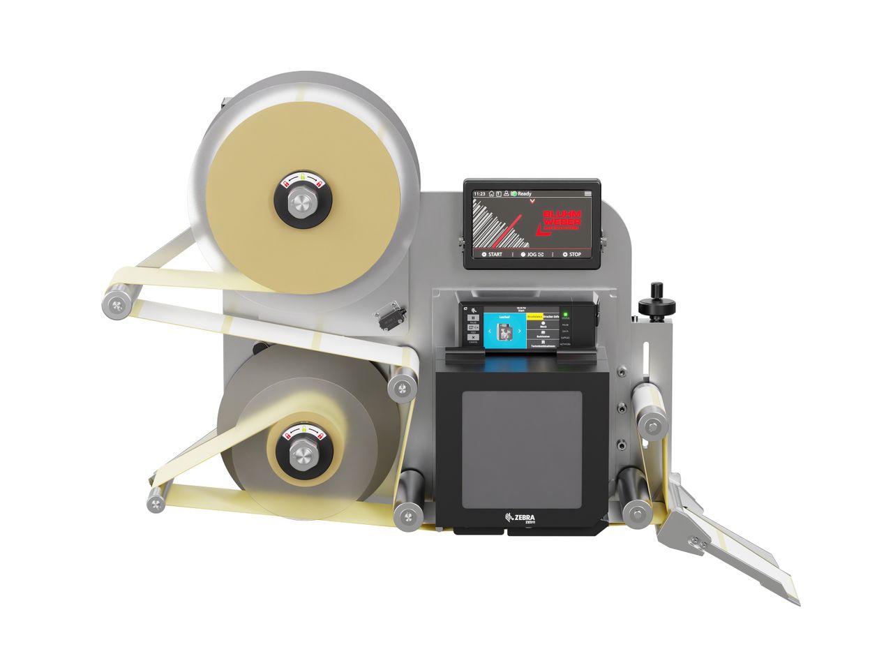 Erogatore di etichette con stampa Legi-E 4050WO con etichette frontale