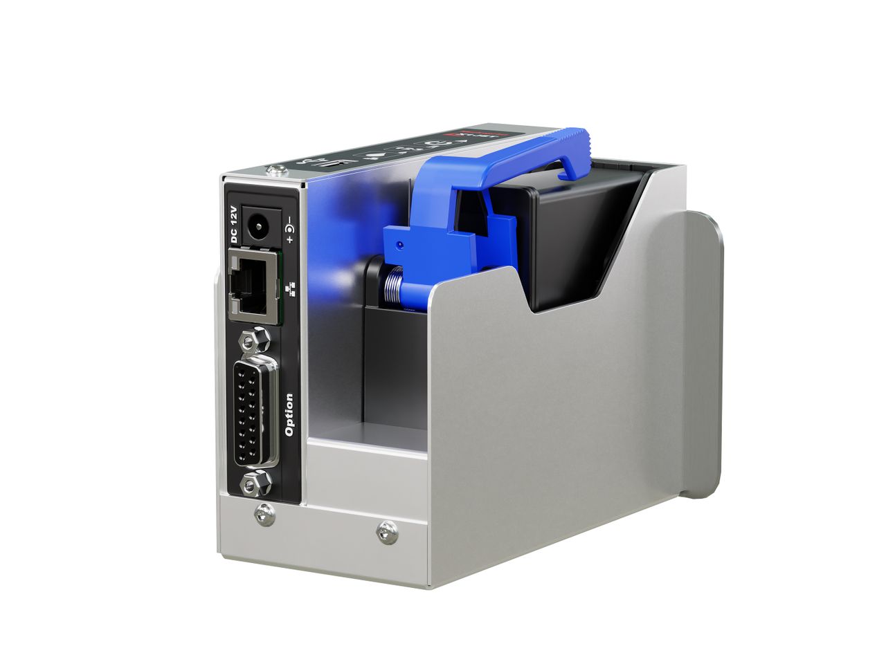 Stampante industriale a getto d’inchiostro Markoprint X1JET LX parte posteriore destra