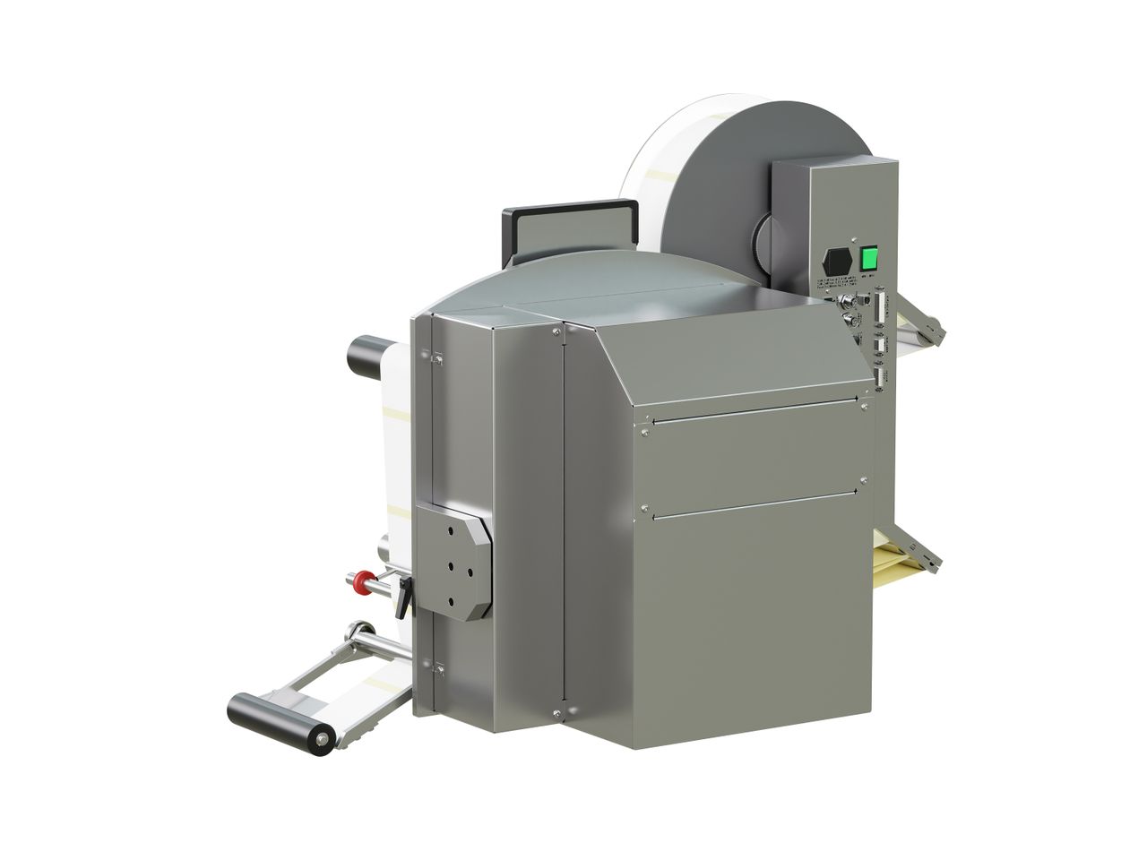 Erogatore di etichette con stampa Legi-E 4050AC con etichette lato posteriore