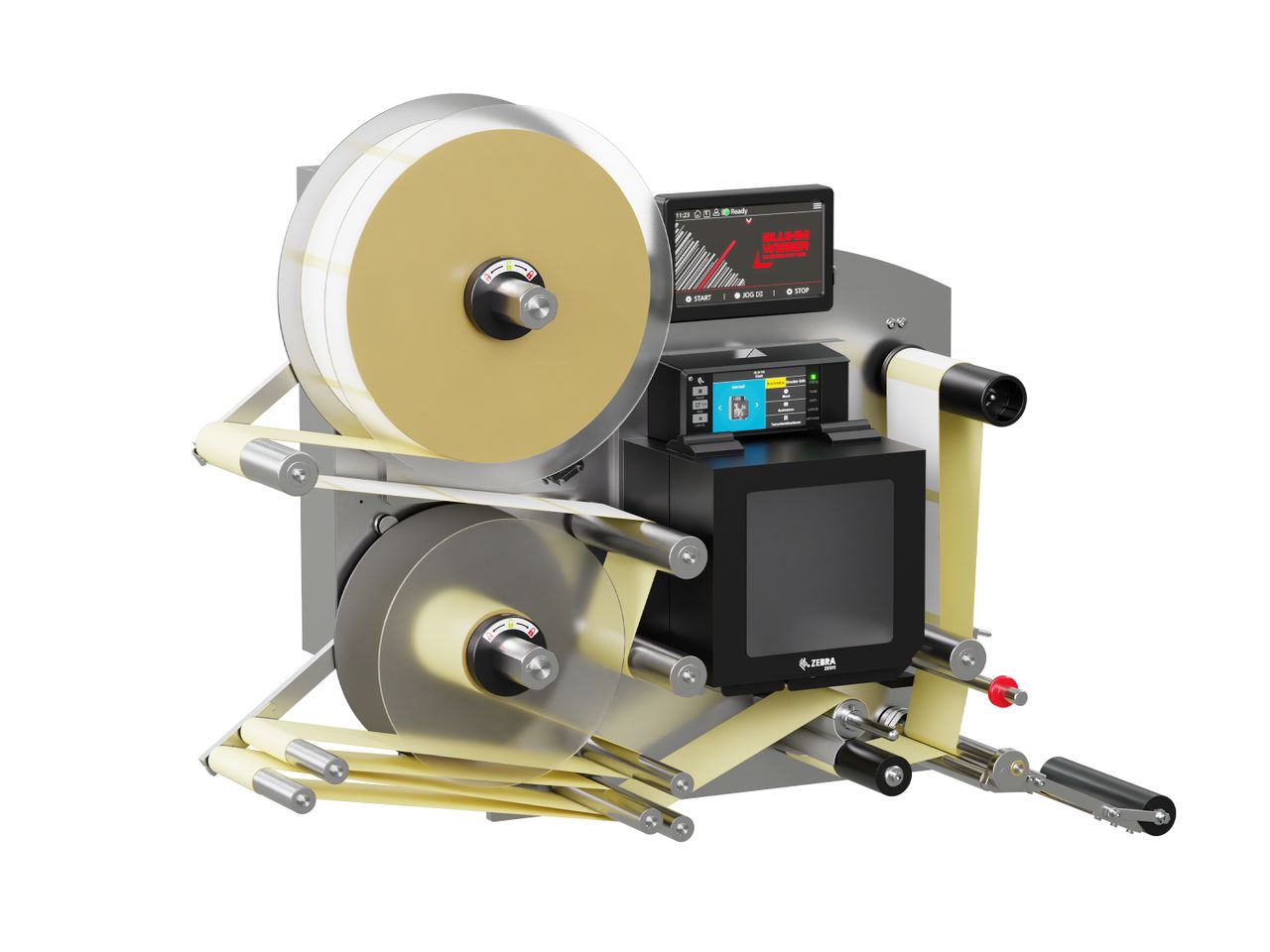 Erogatore di etichette con stampa Legi-E 4050AC con etichette sinistra