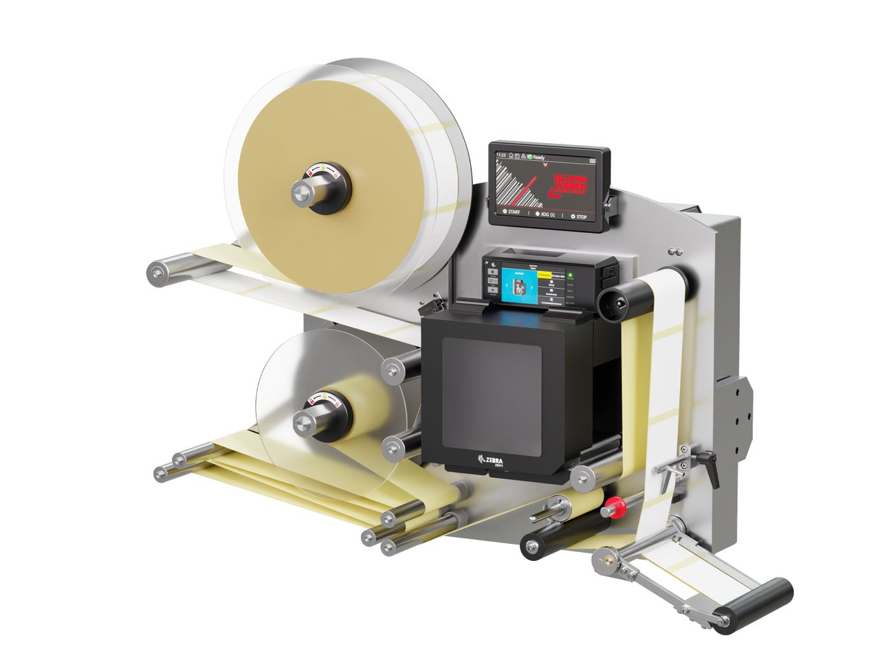 Erogatore di etichette con stampa Legi-E 4050AC con etichette destra