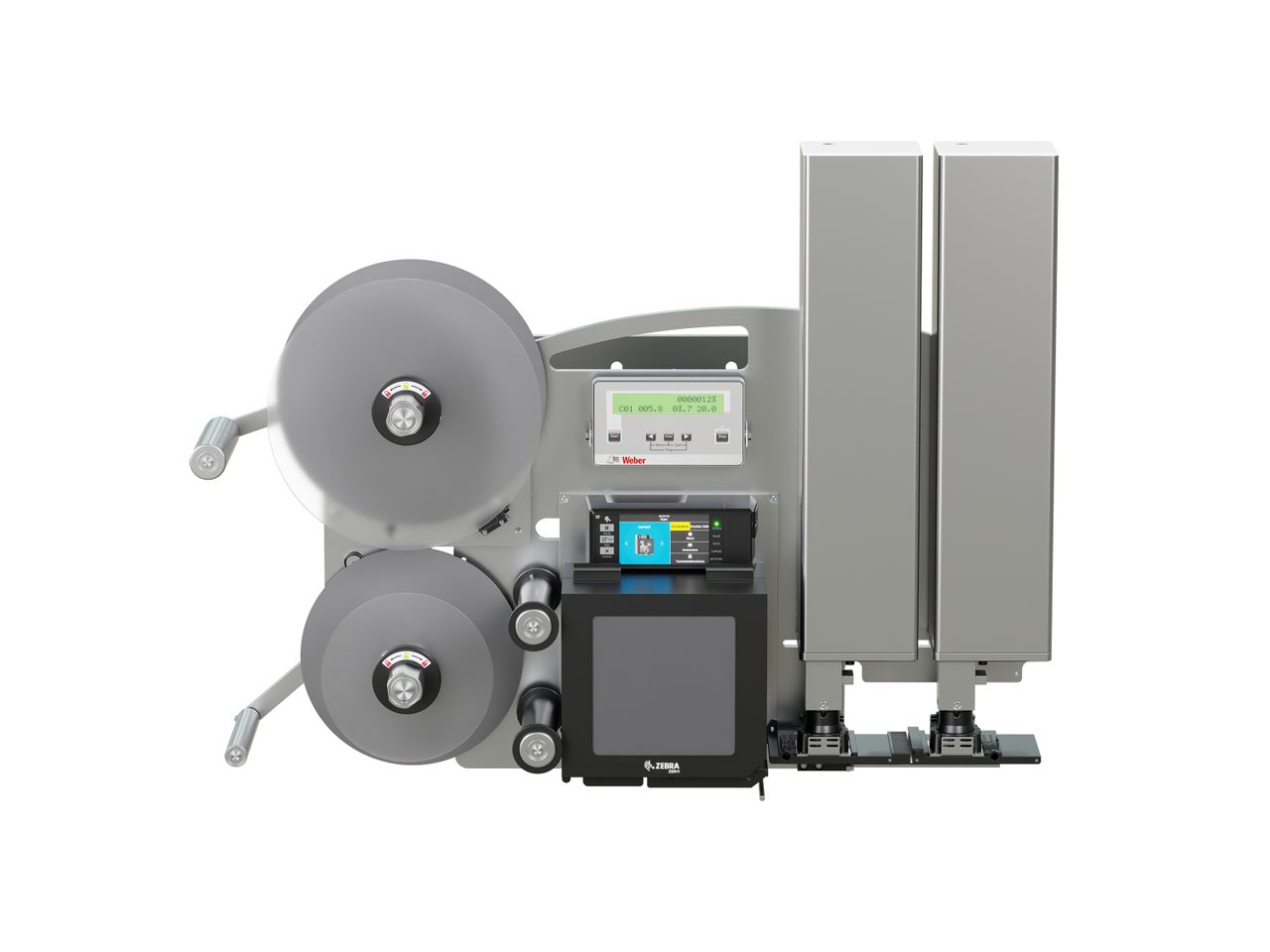 Erogatore di etichette con stampa Legi-Air 4050CWB senza etichette frontale