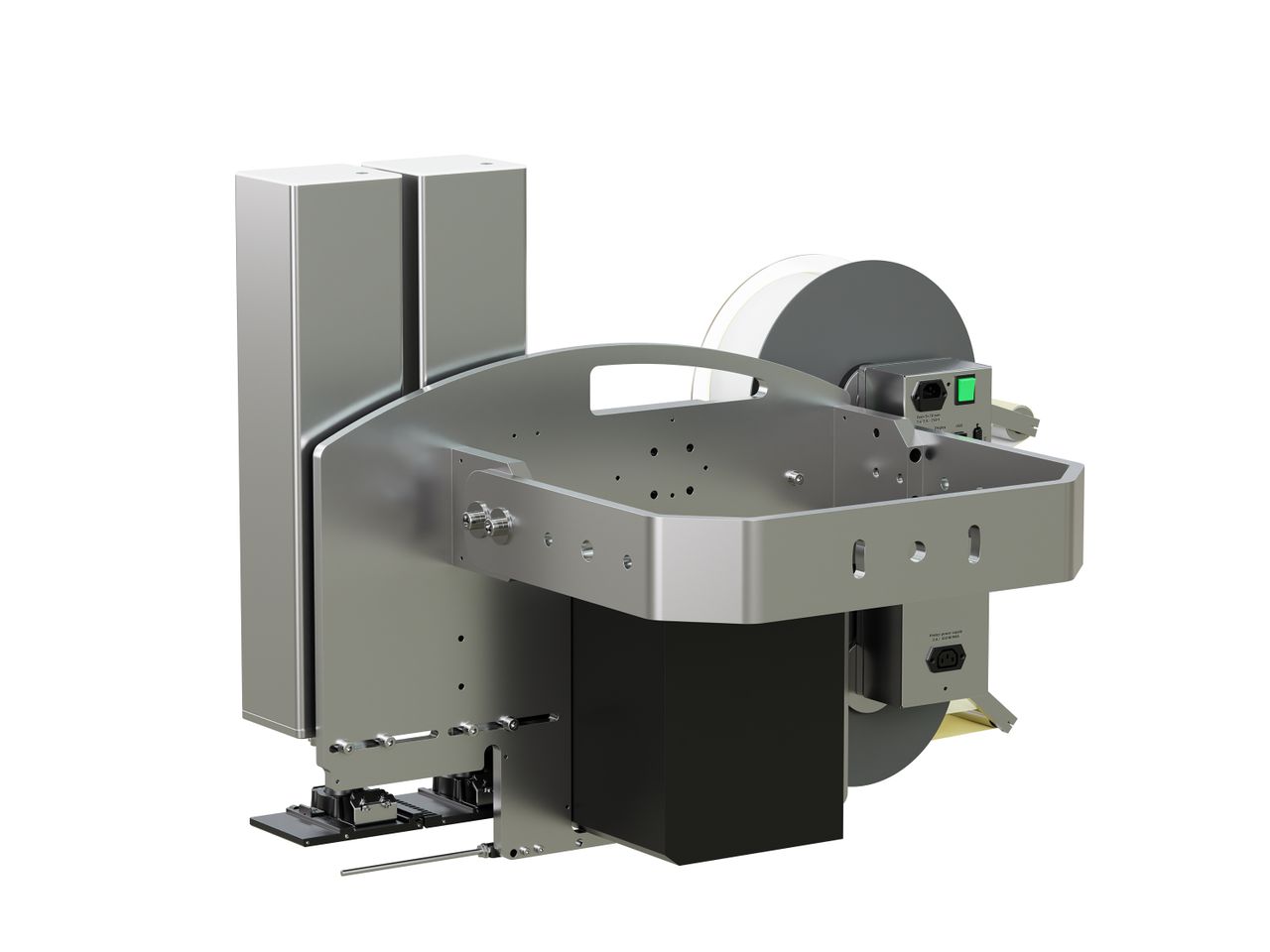 Erogatore di etichette con stampa Legi-Air 4050CWB con etichette posteriore