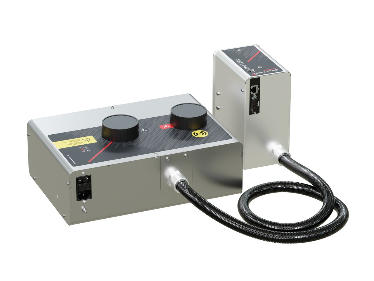 Stampante industriale a getto d’inchiostro Markoprint integra PP 108 bicolor lato posteriore