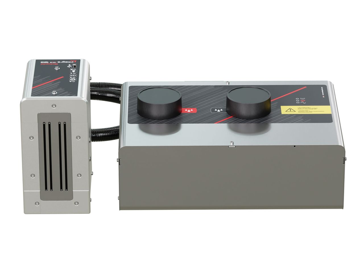 Stampante industriale a getto d’inchiostro Markoprint integra PP 108 bicolor lato frontale