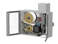 Erogatore di etichette con stampa Legi-Air 4050I aperto a destra