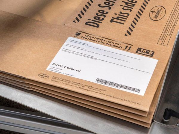 Etichetta sulla parte superiore del cartone 3