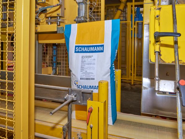 Etichetta su sacco di carta