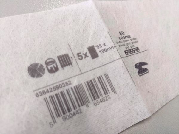 Filtro stampato con la stampante a getto d’inchiostro Markoprint X1JET MX