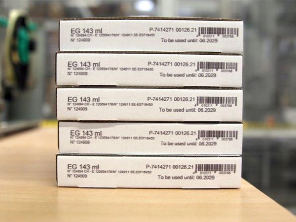 Cartone pieghevole stampato con stampante a getto d’inchiostro Markoprint X1JET LX