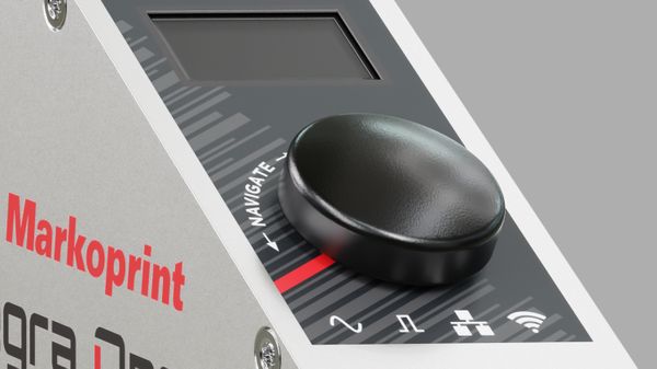 Display OLED Markoprint integra One e pulsante iLogic