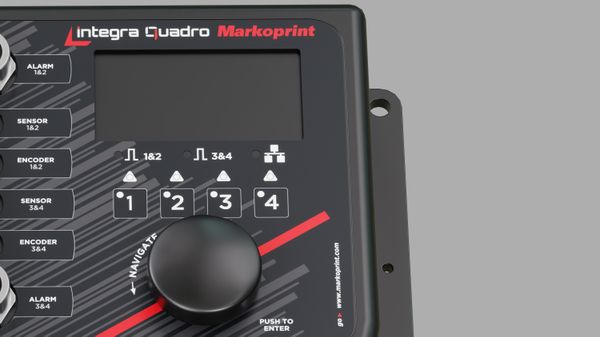 Markoprint integra Quadro display OLED e pulsante iLogic