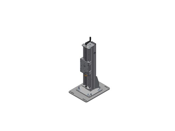 Piastra base 120 con vite (corta)