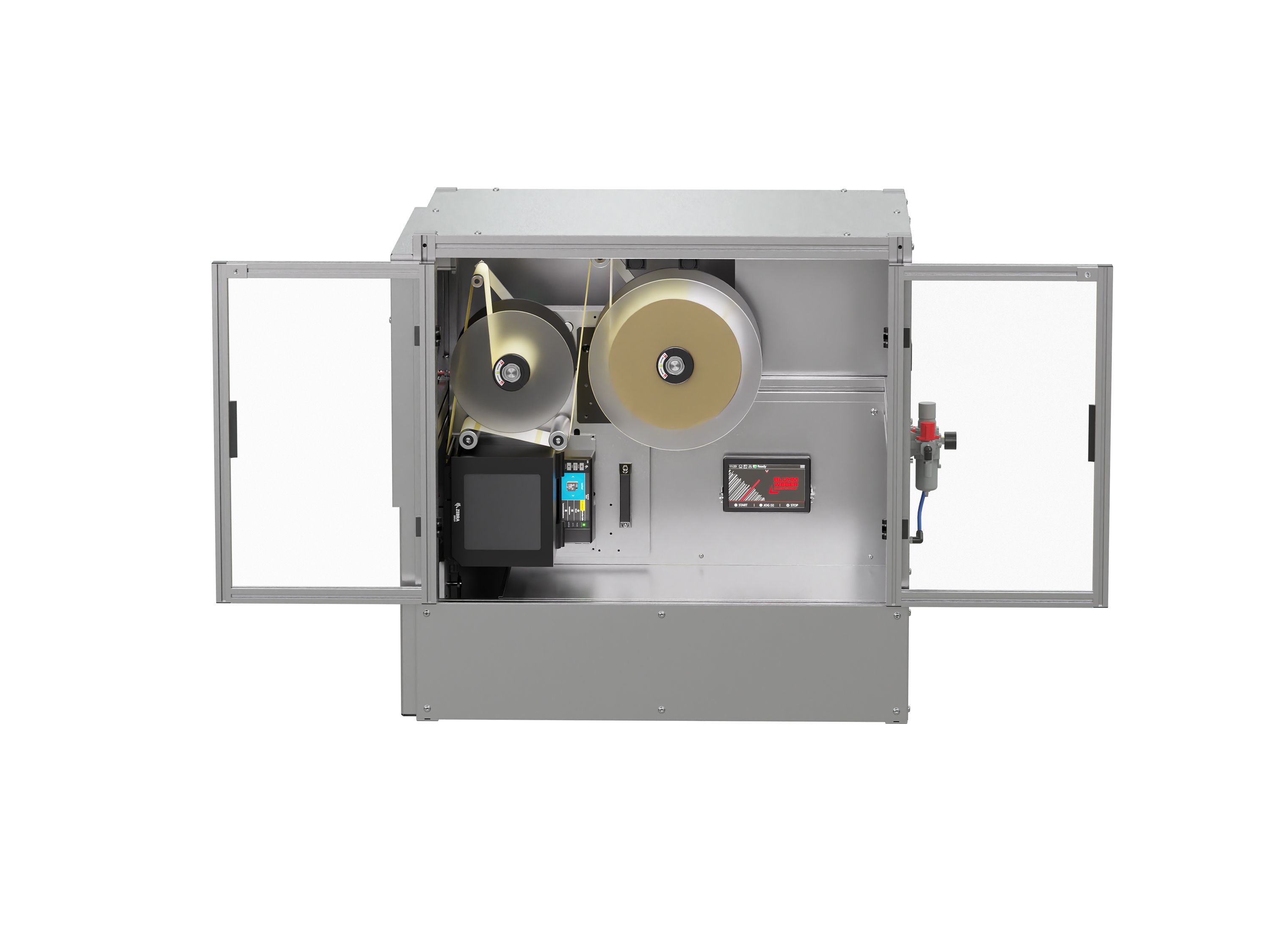 Etichettatrice per pallet AP 182 / AO 182 RT aperta frontale
