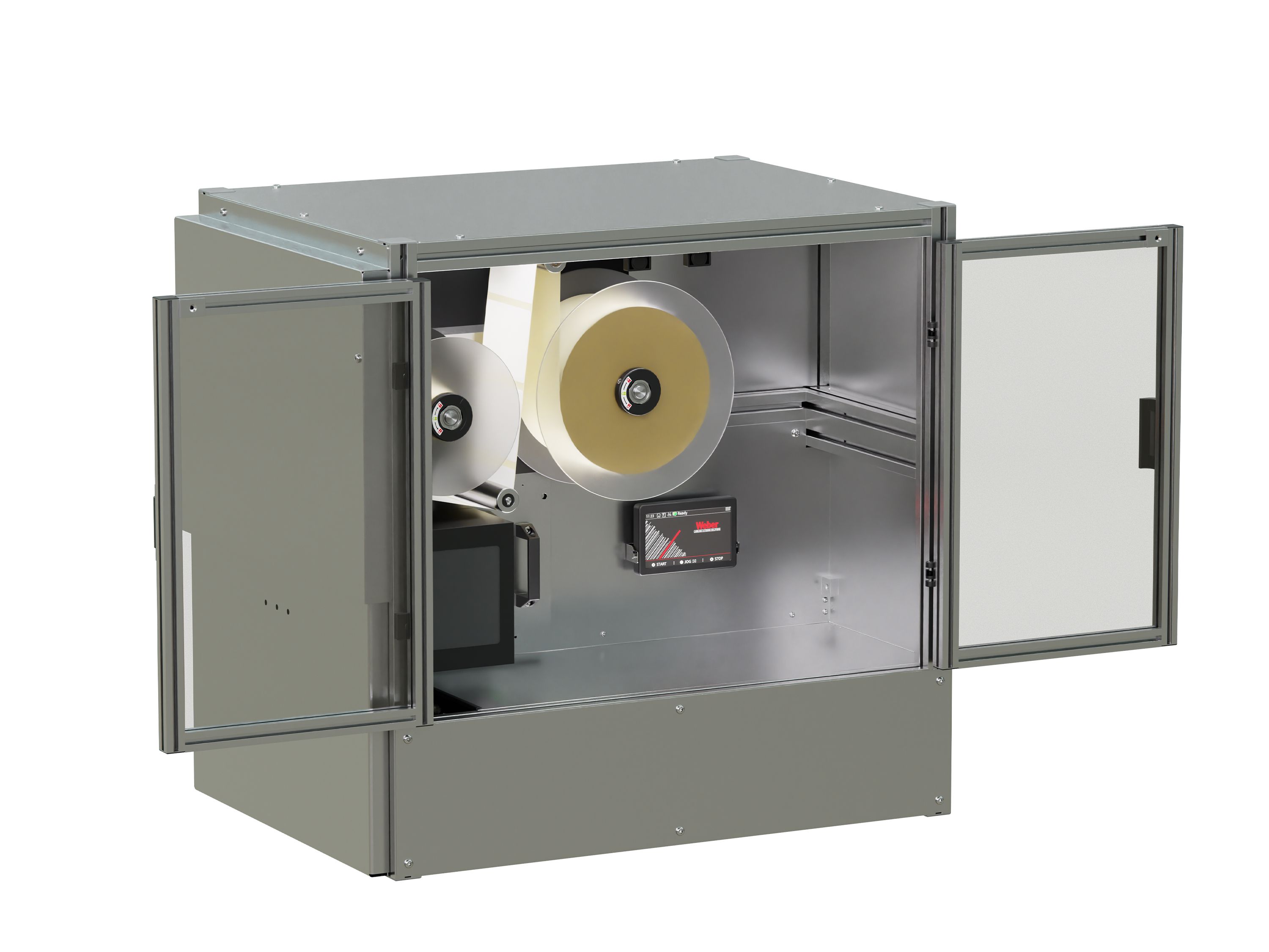 Etichettatrice per pallet AP 182 / AP 182 RT aperta sinistra
